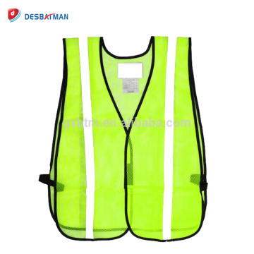 Chine Non gilet de sécurité de jaune de chaux de vis de gilet de sécurité de maille de la non-norme ANSI avec des bandes réfléchissantes de ruban